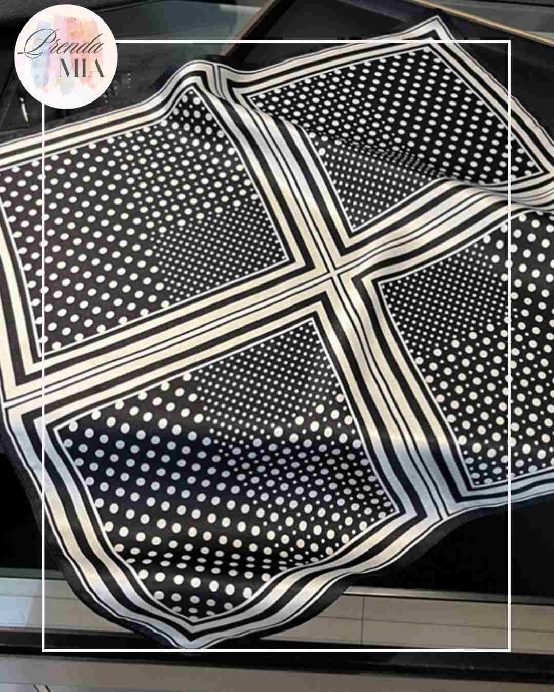 Foulard Noir & Blanc