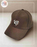 Casquette Coeur Léopard chocolat