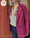 Veste Maria - Simili cuir Rose