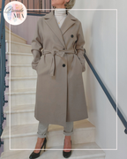 Manteau Seleny taupe
