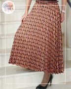 Retro pleated skirt