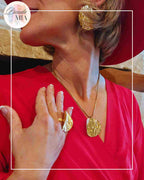 Parure Pièce – Collier, Boucles d'oreille et bague