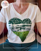T-shirt Coeur