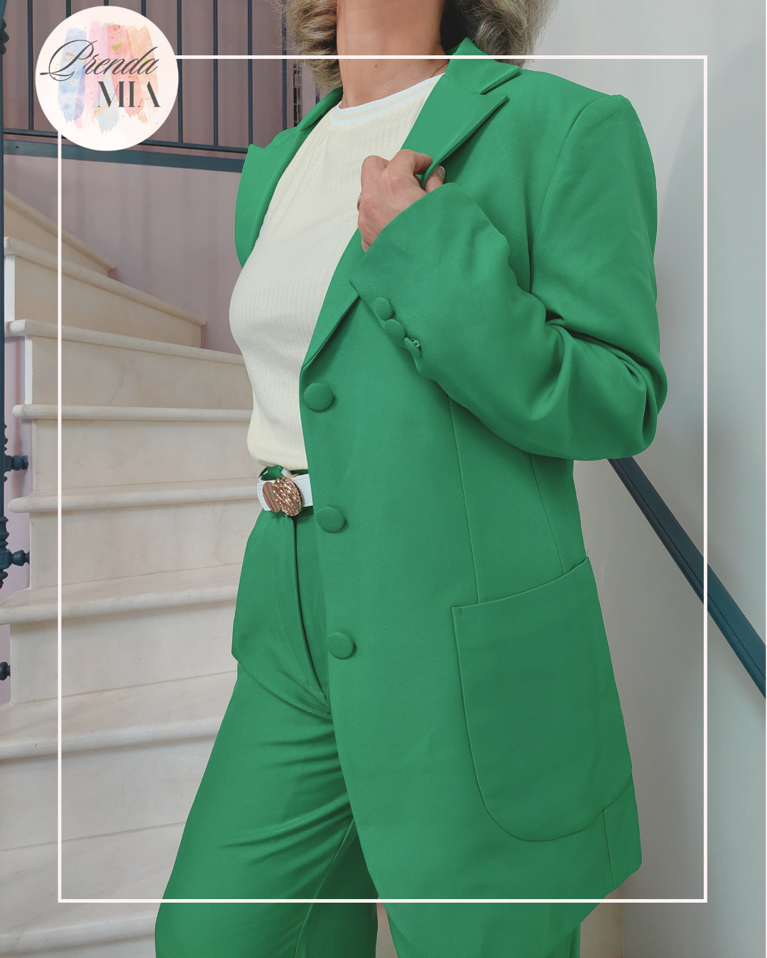 Blazer Veste Costume – Vert Émeraude