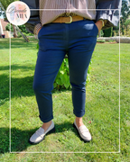 Navy Blue Chino Trousers