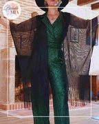 Châle brillant noir