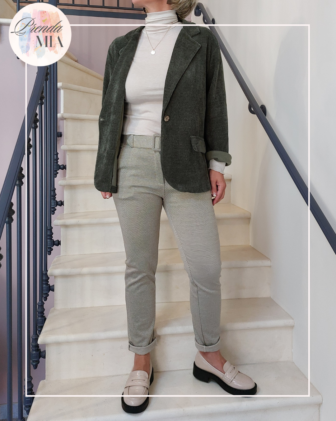 Veste-gilet velours kaki