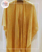 Châle brillant doré