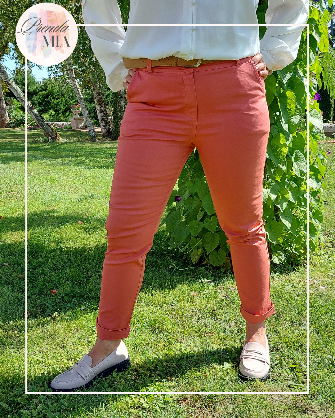 Pantalon Chino Terracotta