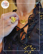 Parure Cœur – Collier, Boucles d'oreille et bague