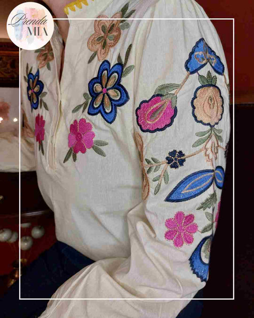 Blouse Olie brodée