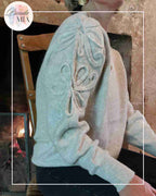 Pull en maille manches ornées - Ecru