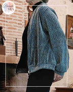 Veste Bombers Argent