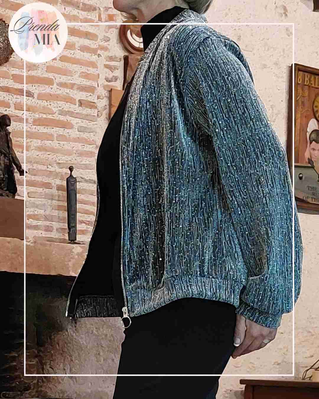 Veste Bombers Argent