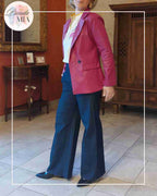 Veste Maria - Simili cuir Rose