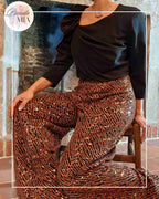 Crop Top drapé - noir