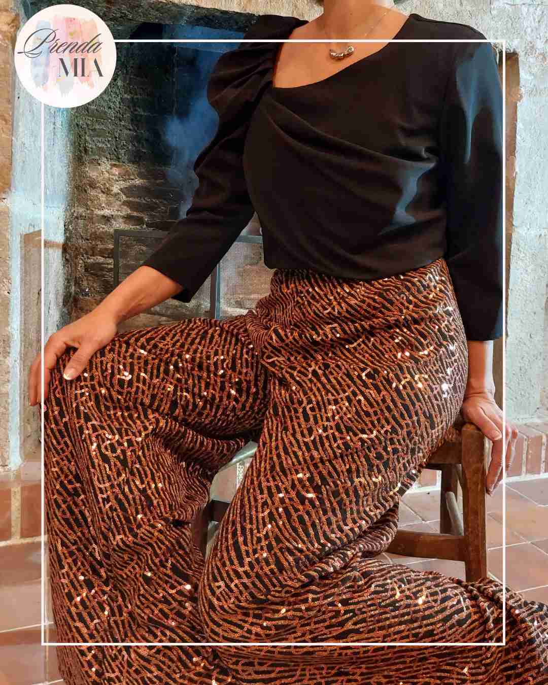 Crop Top drapé - noir