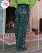 Pantalon Léopard Coffee - Coupe large