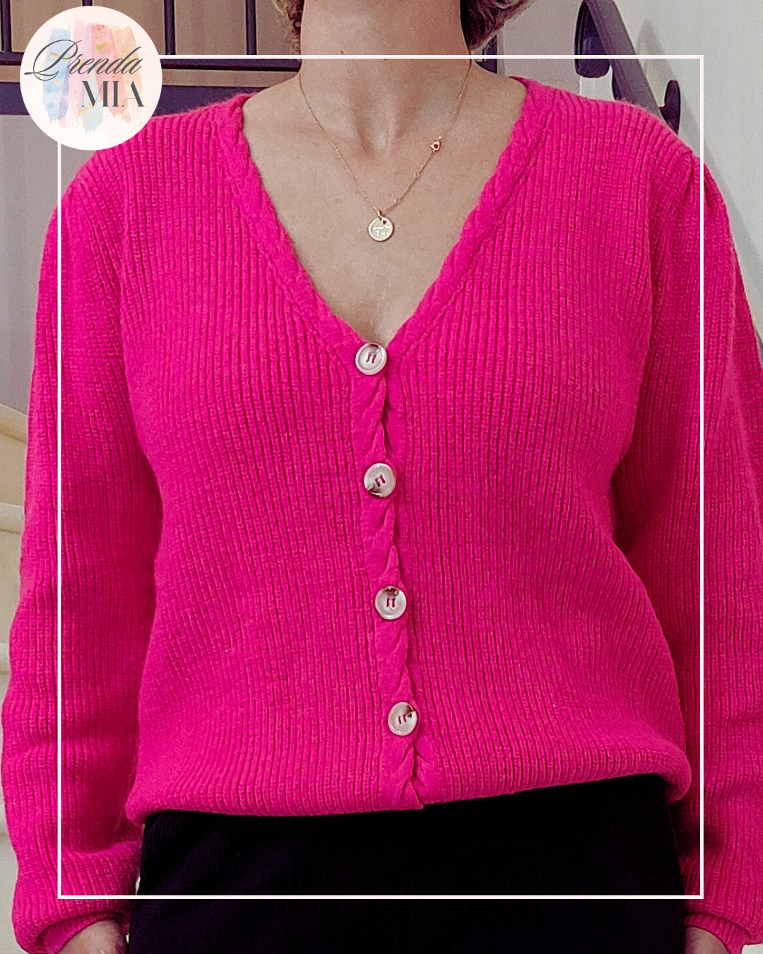 Gilet Dorine fuchsia