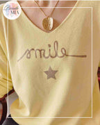 Pull Smile - Jaune