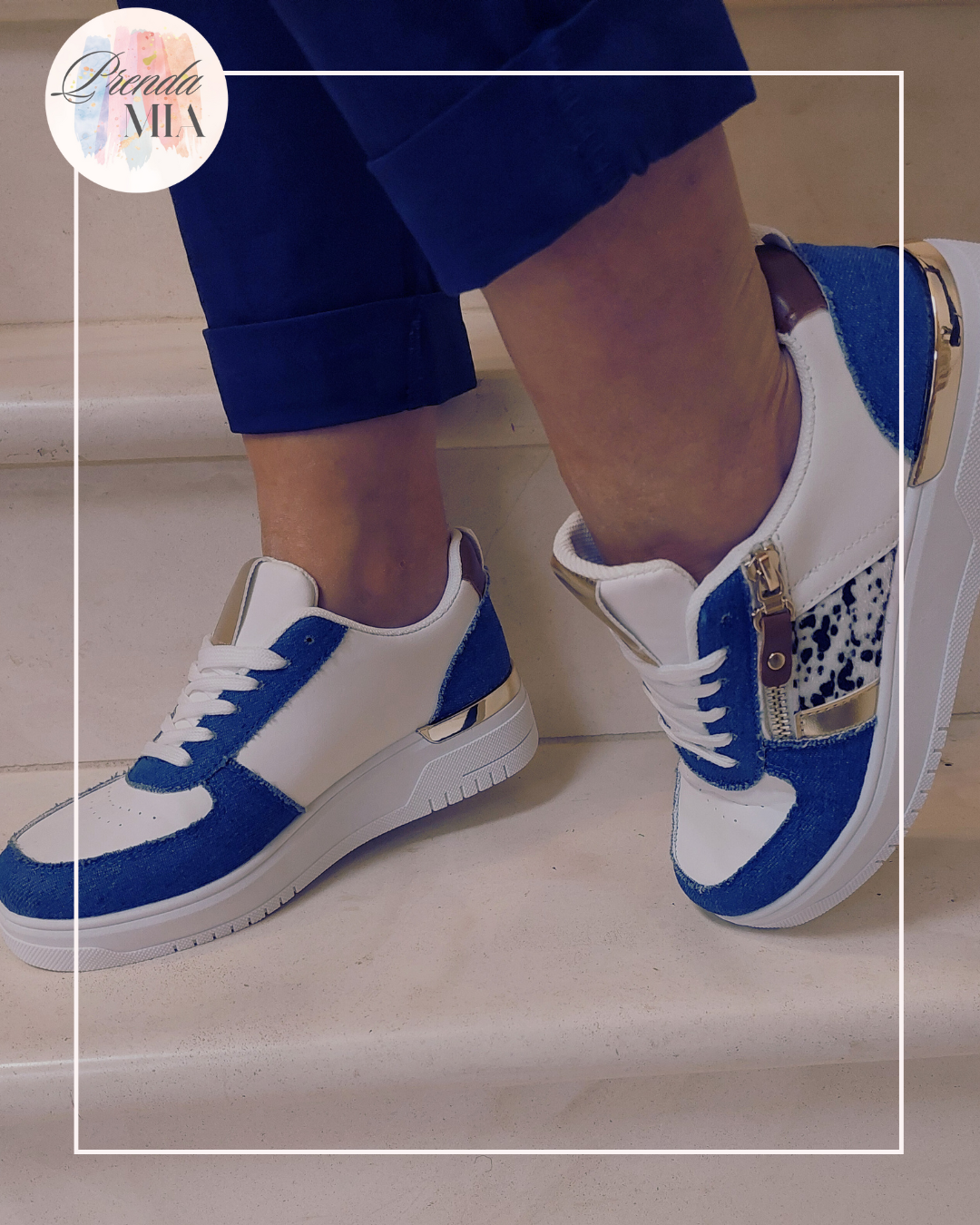 Baskets Bleu & blanc