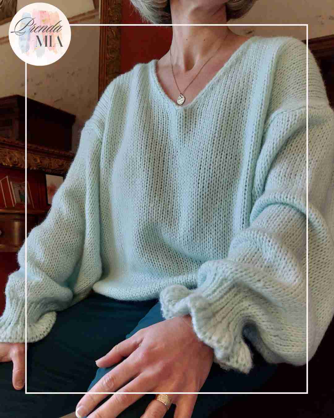 Pull Emma - Bleu/vert