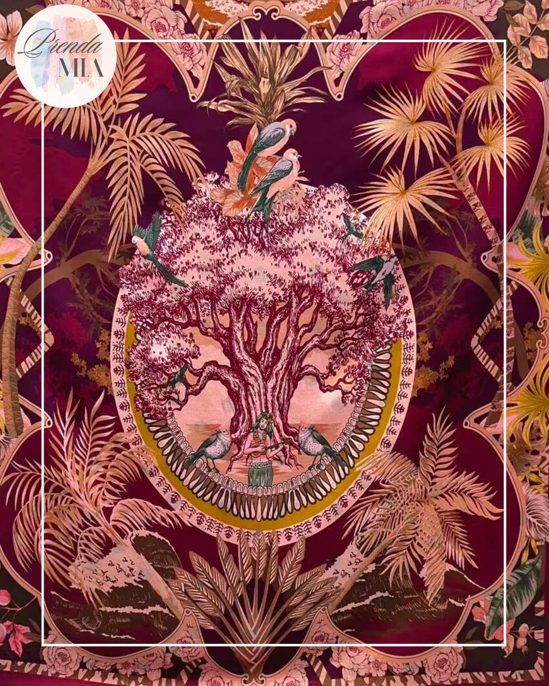 Foulard - carré de soie Bordeaux