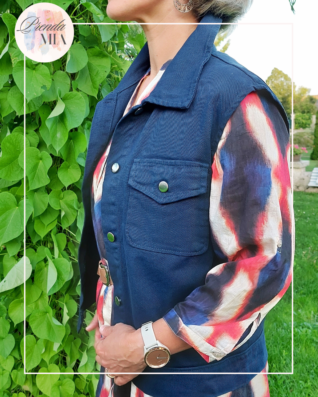 Veste bolero bleu marine