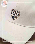Casquette Coeur Léopard beige