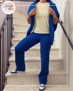 Pantalon droit Anne - Bleu roi
