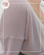 Blouse rose en maille