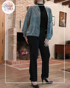 Veste Bombers Argent