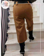 Bermuda en Daim Camel – Style Cow-Boy