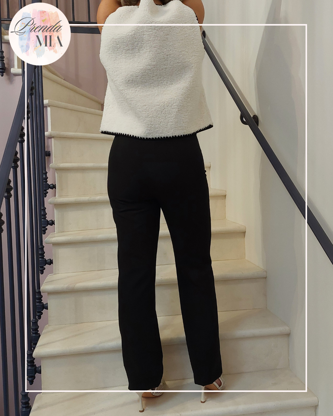 Pantalon droit Anne - Noir