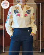 Blouse Olie brodée