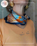 Foulard Fleurs - Orange