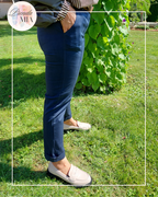 Navy Blue Chino Trousers