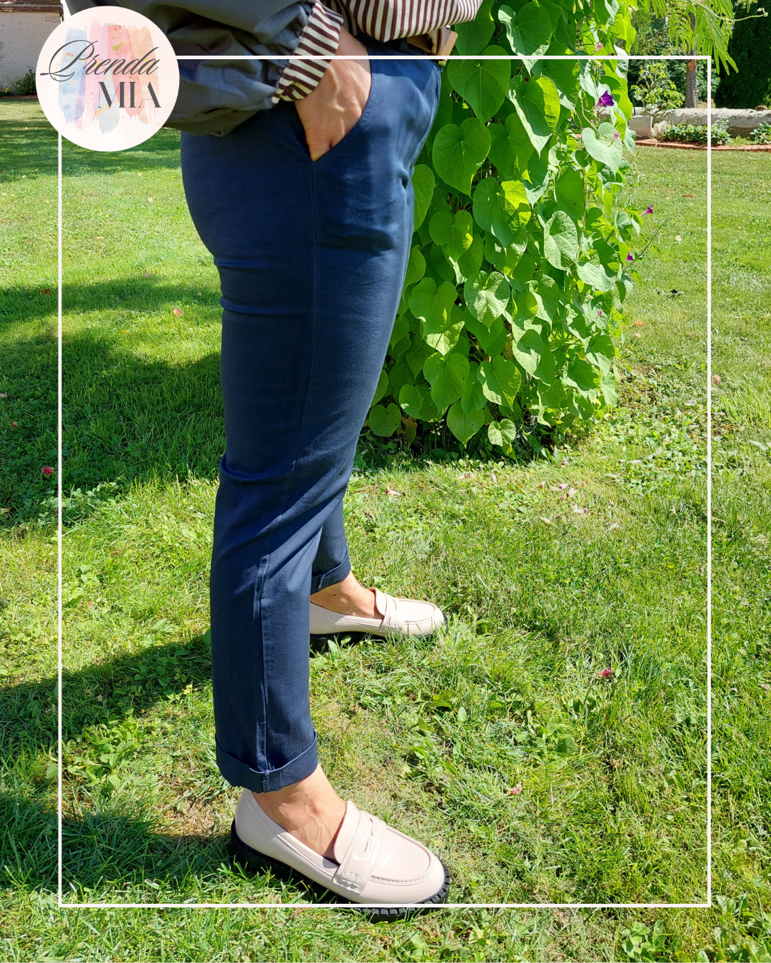 Pantalon Chino Bleu Marine