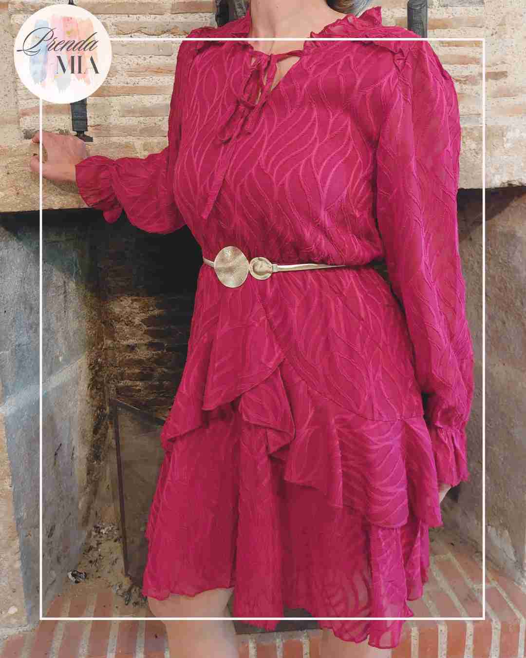 Robe Flamant Bordeaux