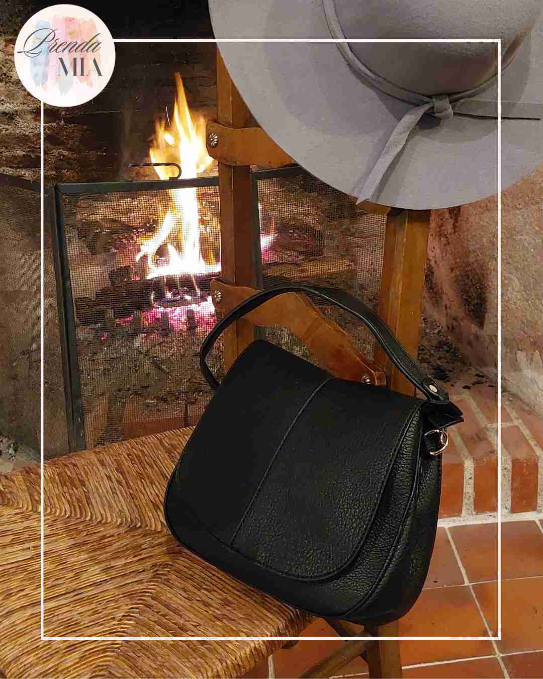 Sac à main bandoulière noir