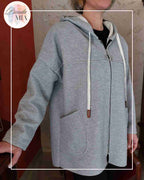 Veste sweat à Capuche - Grise