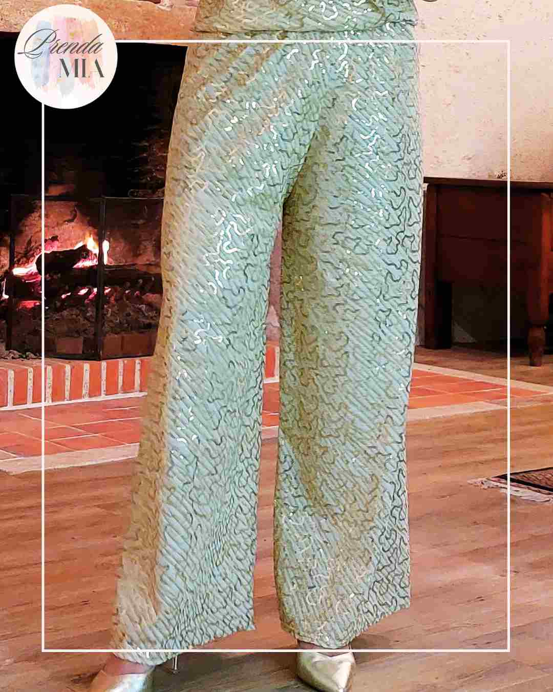 Pantalon sequins or Aura