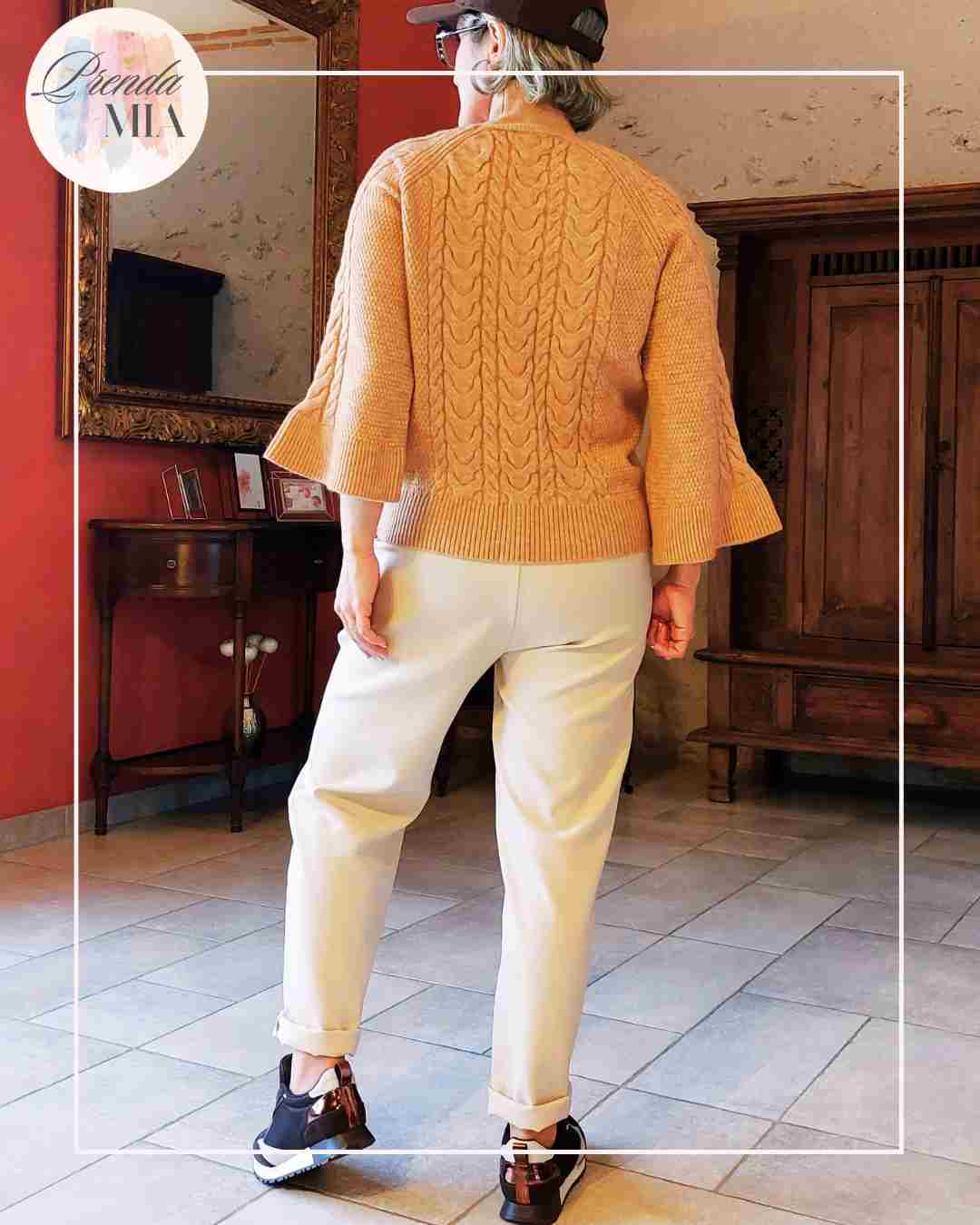 Pantalon Carotte –  beige