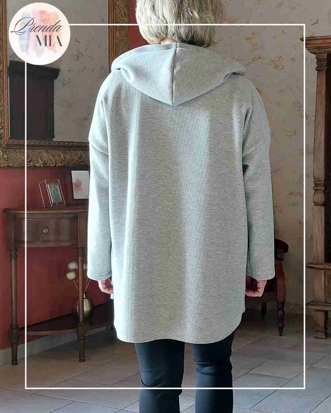 Veste sweat à Capuche - Grise