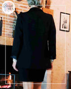 Veste blazer noire - Revers pailletés