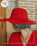 Chapeau Capeline rouge