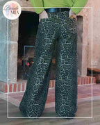 Pantalon Léopard Coffee - Coupe large