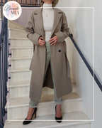 Manteau Seleny taupe