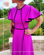 Fuchsia dress Pisa