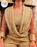 Gold Sequin Top Aura